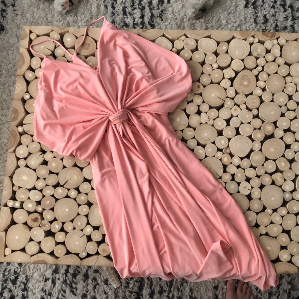 Misa Los Angeles Domino Dress Pink XS